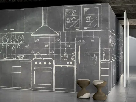 Carta da parati Flat Loft di Glamora