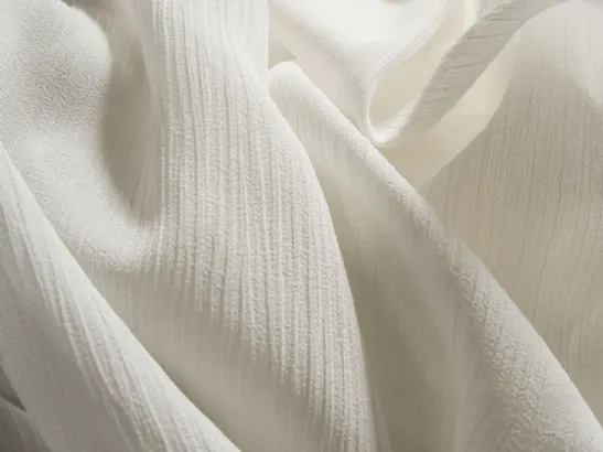 Tenda bianca increspata Isadora di Acro Texture