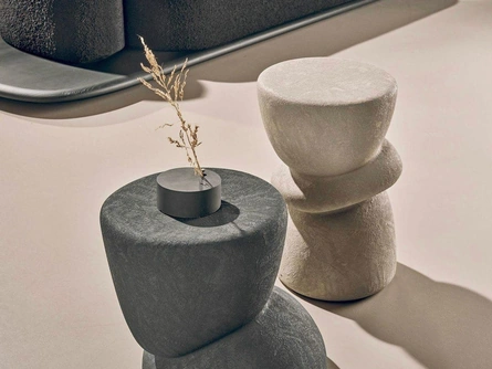 Tavolino Ovoo in gres porcellanato di Nature Design