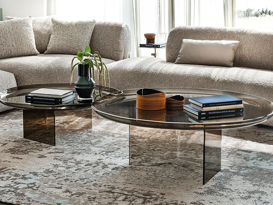 Tavolino Standard realizzato in vetro di Cattelan Italia
