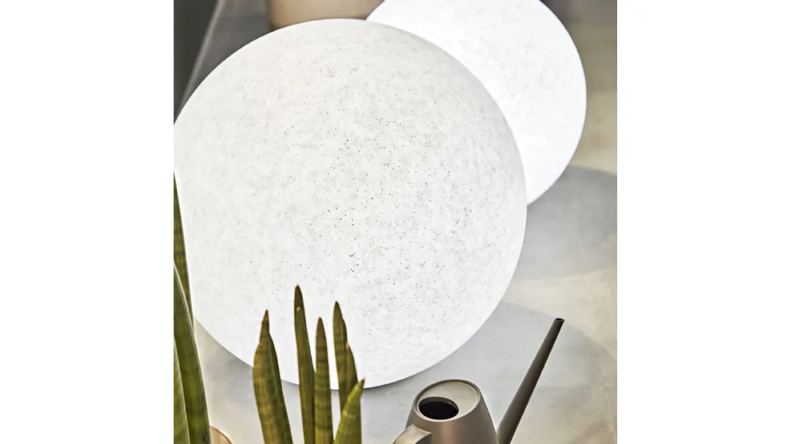 Lampada da esterno Doris in materiale plastico grigio melange effetto granito di Ideal Lux