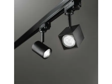 Lampada a sospensione Mouse and Spot Track in metallo con diffusore orientabile di Ideal Lux