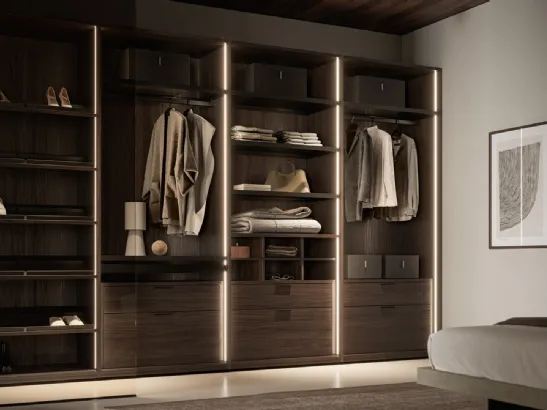 Cabina Armadio Naked effetto legno di SantaLucia