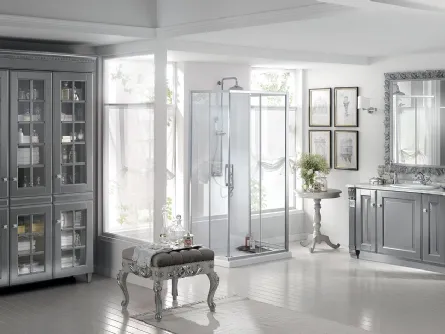 Mobile da Bagno Baltimora in laccato opaco Grigio Vulcano di Scavolini Bathrooms