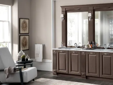 Mobile da Bagno Baltimora in legno Frassino Havana di Scavolini Bathrooms