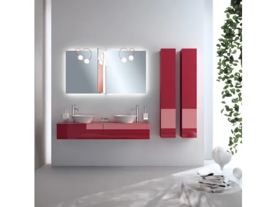 Mobile da Bagno Font Vetro Lucido Rubino di Scavolini Bathrooms