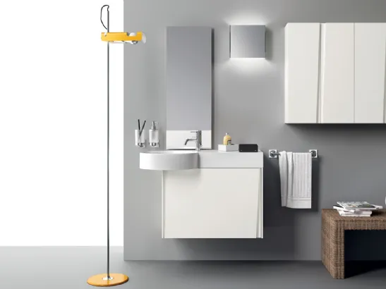 Mobile da Bagno Lagu in klaccatoi opaco Bianco Prestige di Scavolini Bathrooms