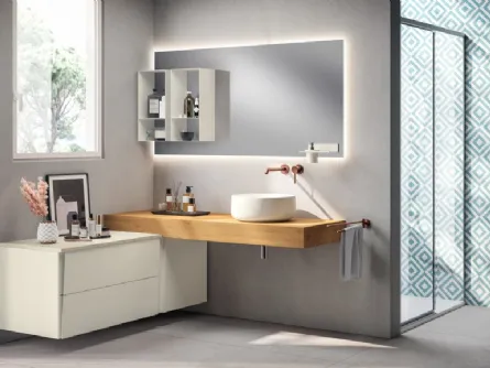 Mobile da Bagno Lagu Laccato Opaco Bianco Prestige di Scavolini Bathrooms