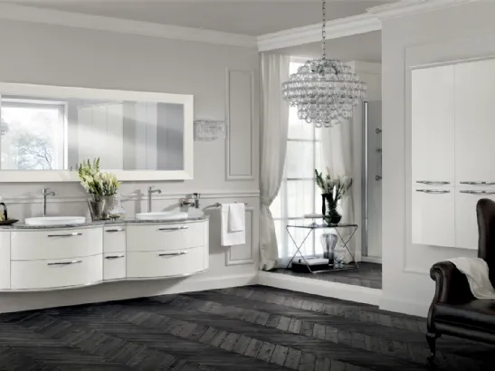Mobile da Bagno Magnifica in laccato lucido Bianco Prestige di Scavolini Bathrooms