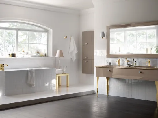 Mobile da Bagno Magnifica in laccato lucido Grigio Tundra di Scavolini Bathrooms