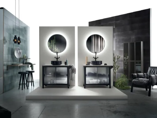 Mobile da Bagno Mistfits Bathroom Metallo e Vetro di Scavolini Bathrooms