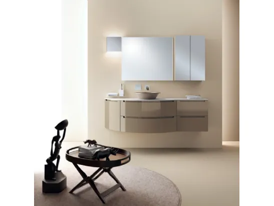 Mobile da Bagno Idro Laccato Lucido Grigio Tundra di Scavolini Bathrooms