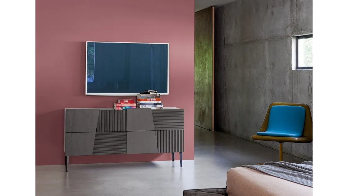 Comò Design in Rovere massello laccato di Devina Nais