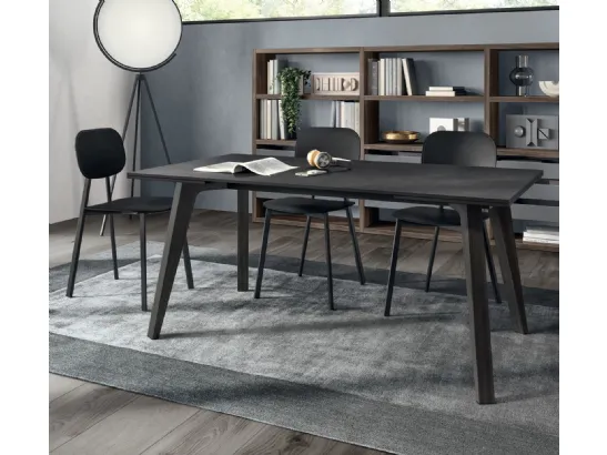 Libreria componibile Living Motus in laccato Grigio Vulcano di Scavolini