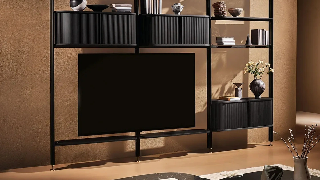 Libreria Stem in legno e metallo di Nature Design