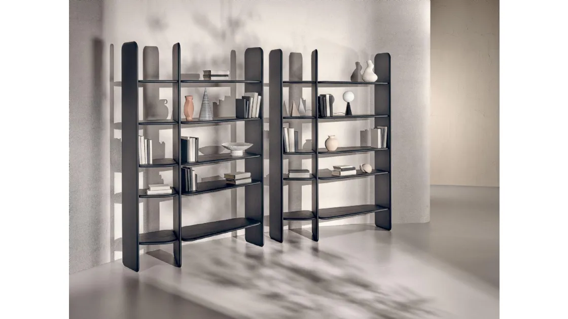 Libreria Nook in legno di Noce Americano di Nature Design