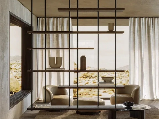 Libreria divisoria Random di Nature Design