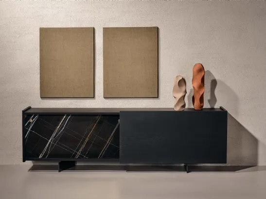 Madia Duefacce in ceramica e legno di Nature Design