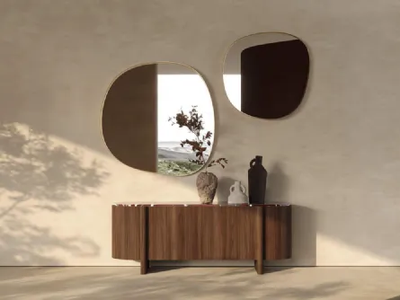 Madia in legno con piano in marmo Dusk di Nature Design