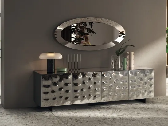 Madia Sideboard 02 in vetro specchiato Glow di Scavolini