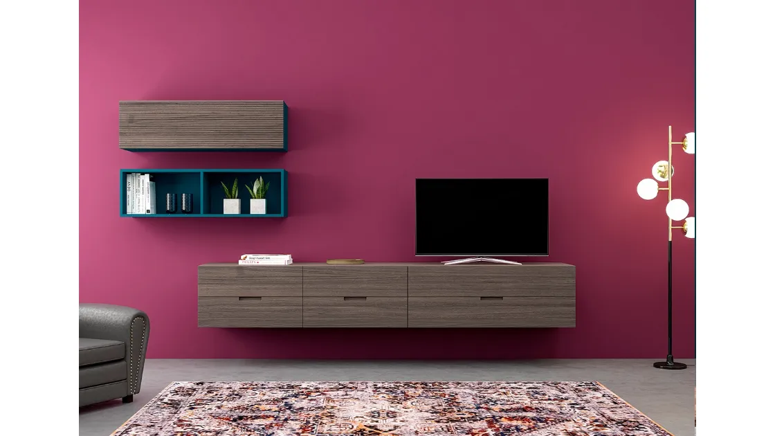 Mobile sospeso Living Zero 16 L18 in legno di Devina Nais