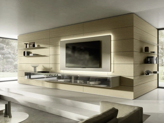 Parete Attrezzata Domino Boiserie 08 di Sangiacomo