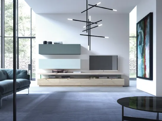 Parete Attrezzata Zero 16 L24 in Rovere massello di Devina Nais