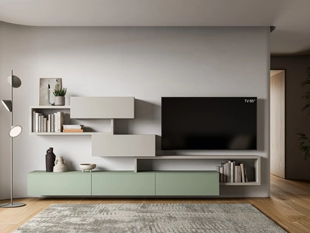 Parete Attrezzata Pratico PTG401 di SantaLucia