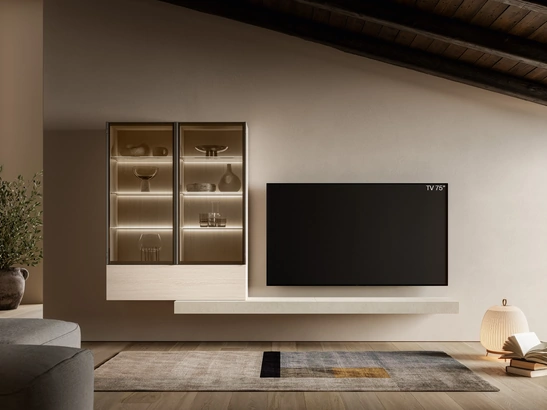 Parete Attrezzata Pratico PTG414 di SantaLucia