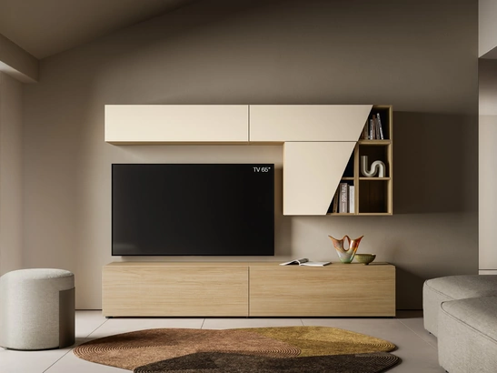 Parete Attrezzata Pratico PTG427 di SantaLucia