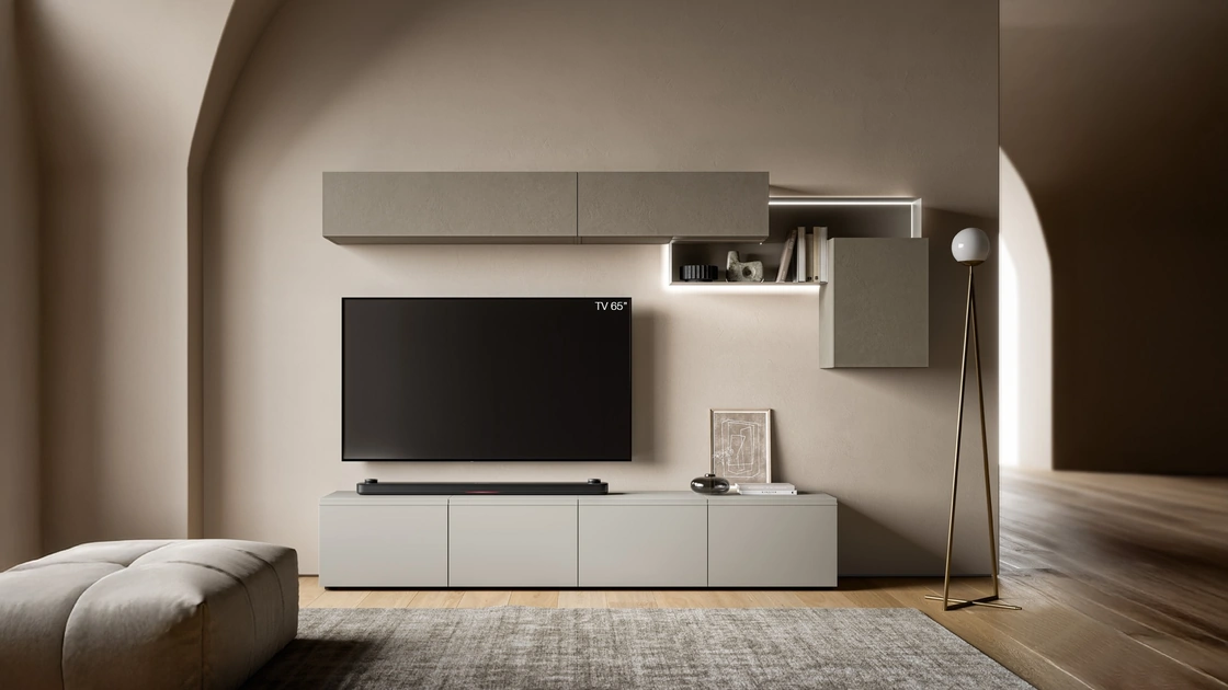 Parete Attrezzata Pratico PTG431 di SantaLucia