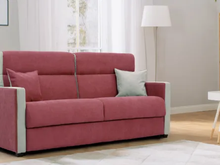 Divano letto lineare in tessuto imbottito Paradise di Aerre
