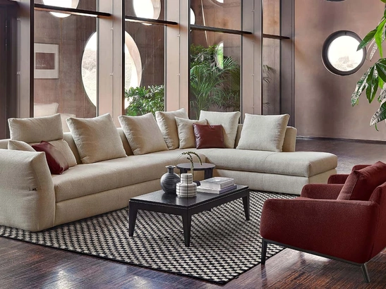 Divano angolare Silverstone di Rosini Divani 