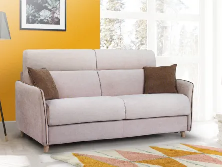 Divano letto in tessuto con piedini in rovere Zara di Aerre