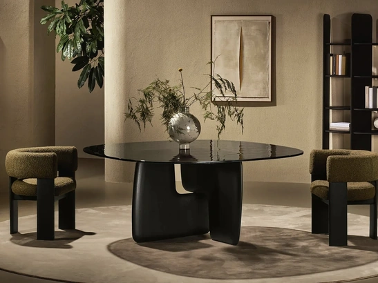 Tavolo Balance Glass di Nature Design