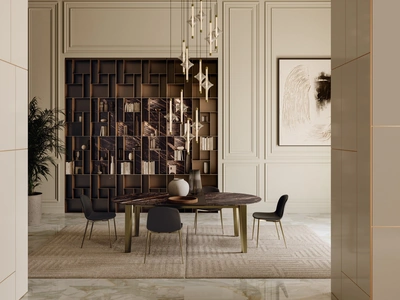 Tavolo allungabile Etro XXL in SuperMarmo di Bontempi