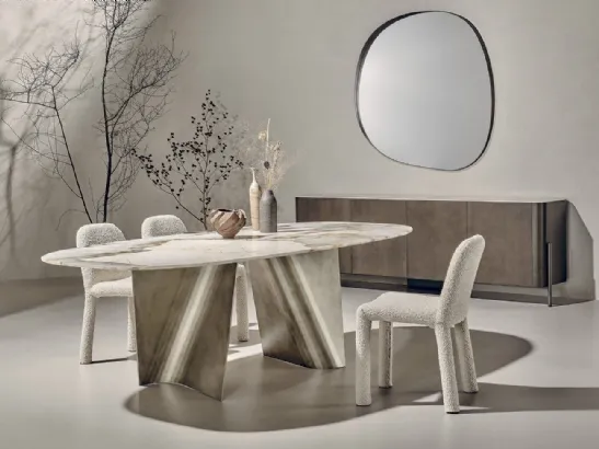 Tavolo in marmo Patagonia Blow di Nature Design