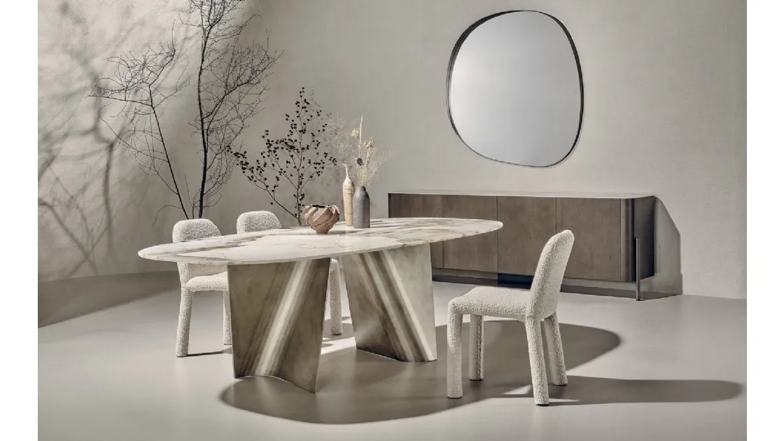 Tavolo in marmo Patagonia Blow di Nature Design