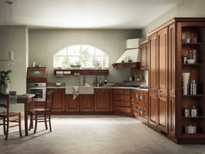 Cucina Classica angolare Madeleine 02 in Castagno di Scavolini