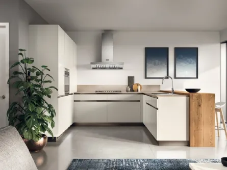 Cucina Moderna Boxi in laccato Bianco di Scavolini