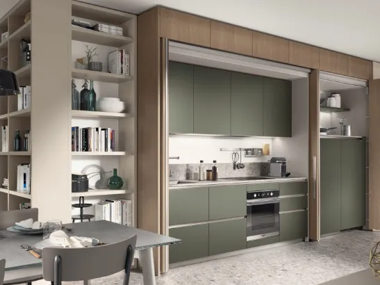 Cucina Moderna Boxi Verde di Scavolini