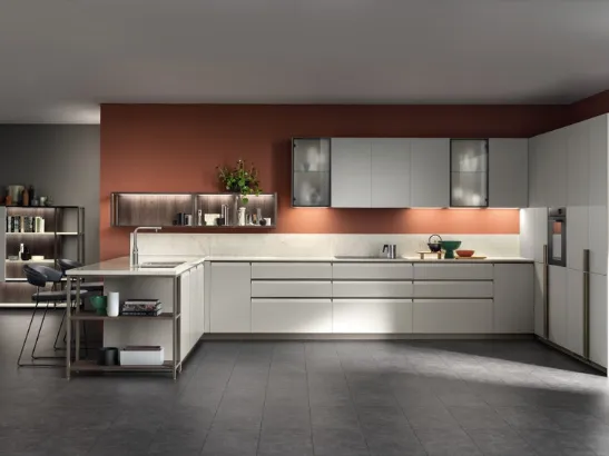 Cucina Moderna Formalia in PET Pioggia di Scavolini