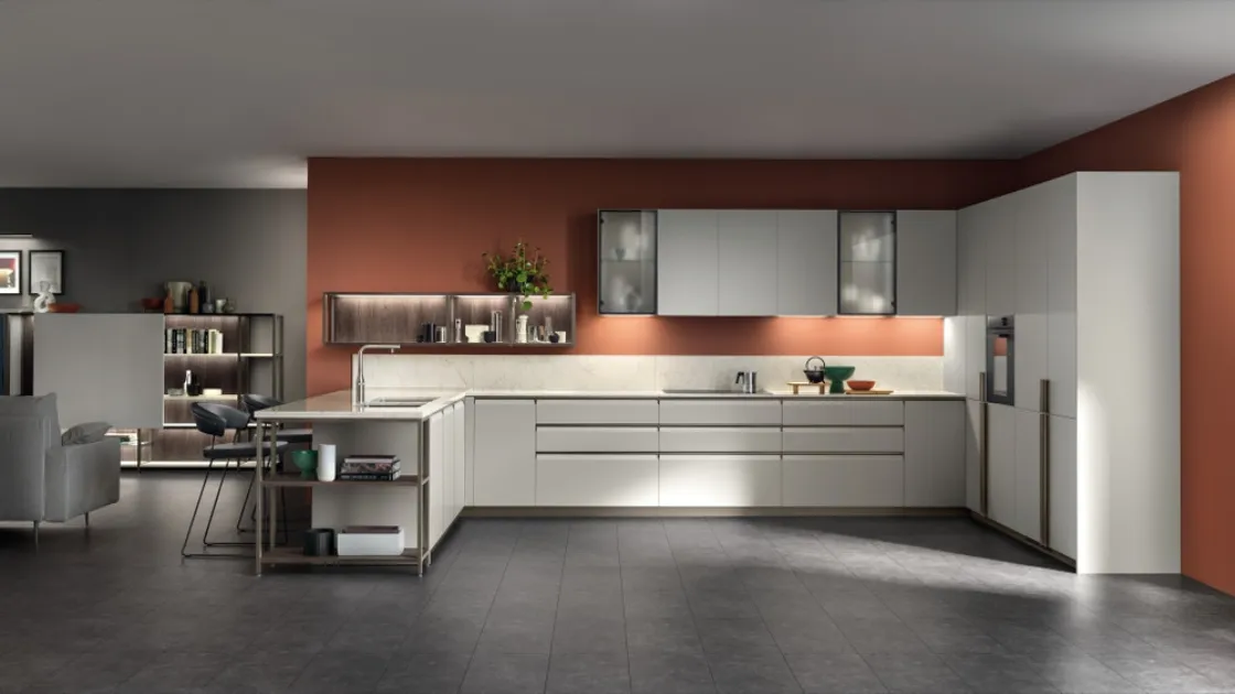 Cucina Moderna Formalia in PET Pioggia di Scavolini