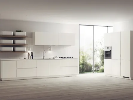 Cucina Moderna Qi in laccato opaco Bianco di Scavolini