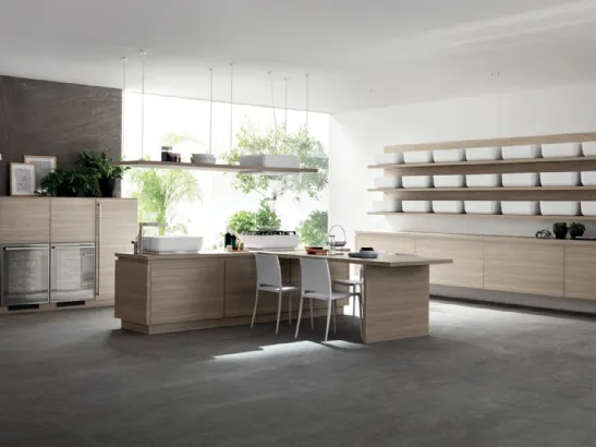 Cucina Moderna Qi in Olmo Hono di Scavolini