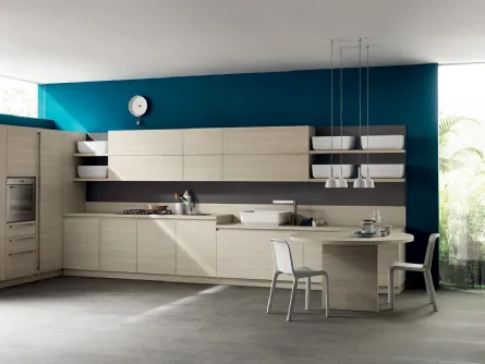 Cucina Moderna Qi in Olmo Kuuki di Scavolini