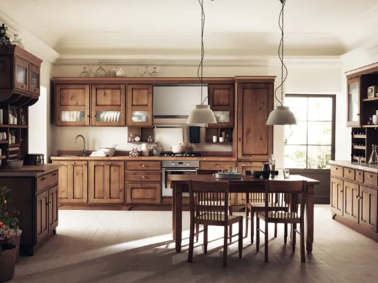 Cucina su misura Favilla in Rovere Nodato di Scavolini