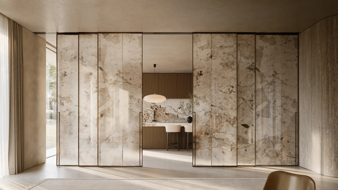 Porta per interni Manhattan Scorrevole 01 di Henry Glass