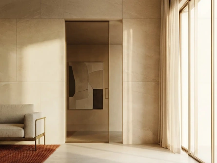Porta per interni Manhattan Scorrevole a scomparsa di Henry Glass