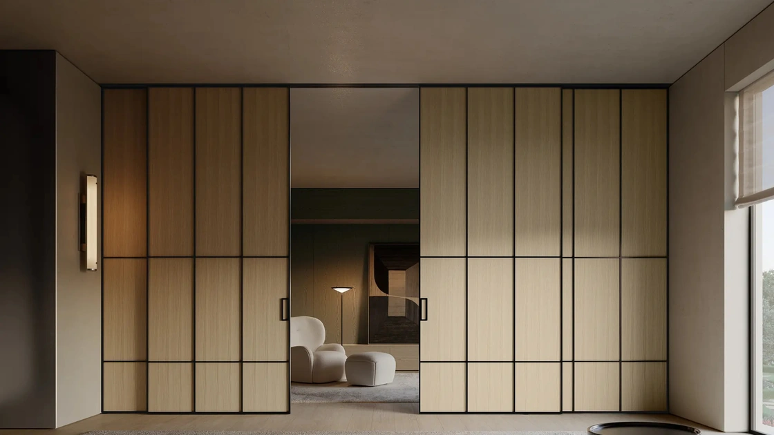 Porta per interni Manhattan Up Scorrevole di Henry Glass